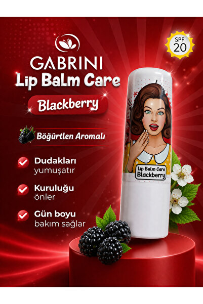 Myhoş kozmetik Lip Balm Care Blackberry Dudak Koruyucu Ve Nemlendirici Böğürt...