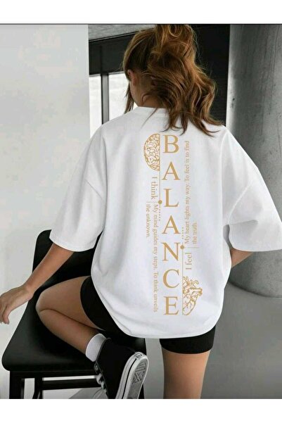 DİVİN New Season Printed Fabric Oversized T-Shirt