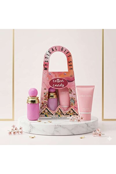 Mystical Cotton Candy Gift Set Perfume 30 ml + Body Lotion 60 ml, Sweet, Long...