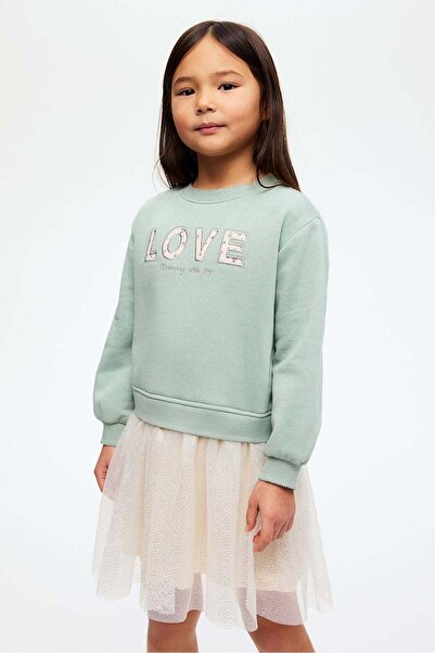 H&M Tulle-skirt sweatshirt dress
