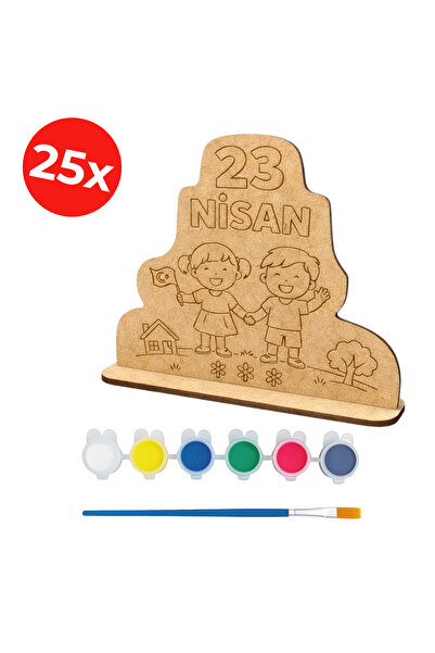KİDOSE April 23 Educational Toy – Wooden Painting Kit