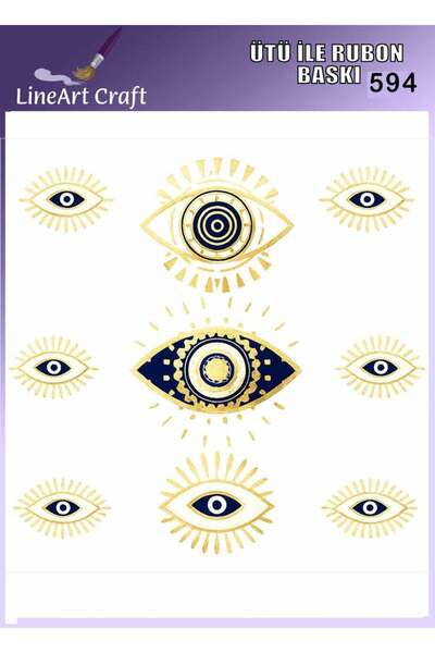 LİNEART Iron-On Rubon Transfer Printing for Wood & Fabric Transfer No:Rb594-3...