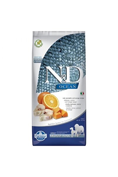 N&D Hrană uscată pentru câini Ocean, Mărime Medie/Maxi, Pește, Dovleac, Porto...