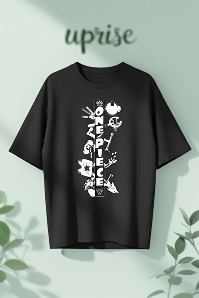 Vordevia Μπλουζάκι One Piece με στάμπα από βαμβάκι σε oversized γραμμή