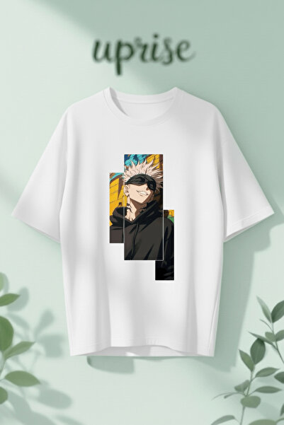 Vordevia Σατόρου Γκότζο Τζουτζούτσου Καϊζέν με τύπωμα Βαμβάκι lu oversized Μπ...