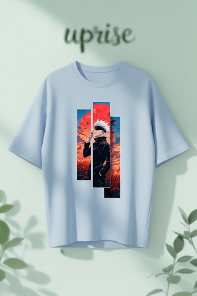 Vordevia Σατόρου Γκότζο Τζουτζούτσου Καϊζέν με τύπωμα Βαμβάκι lu oversized Μπ...