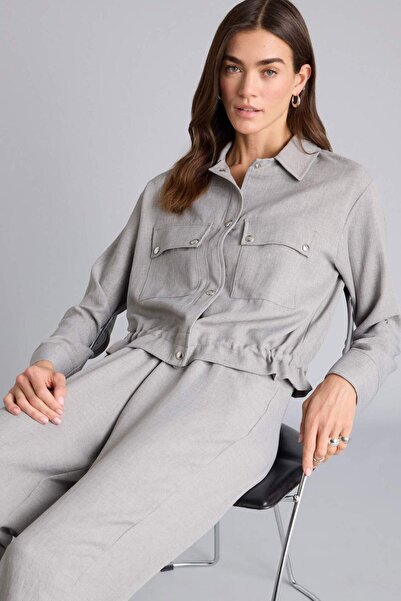 DeFacto Regular Fit Shirt Collar Blazer Jacket H0890Ax26Sm