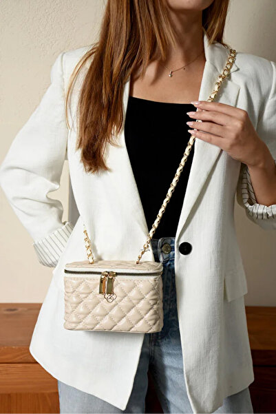 Ebitte Woman Bags Τσάντα ώμου με κεντημένη και πλεκτή αλυσίδα