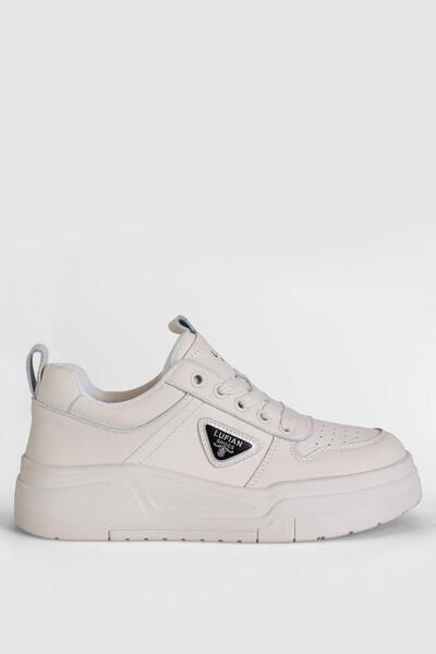 Lufian Jennifer White Women's Genuine Leather Sports Shoes