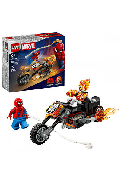 LEGO Σπάιντερ-Μαν εναντίον. Ο Φάντομ Ράιντερ με μια μοτοσικλέτα