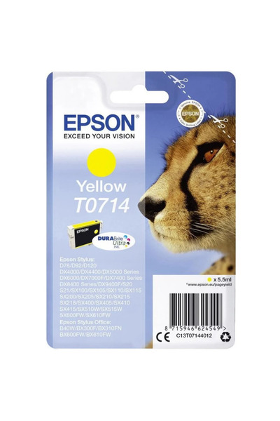 EPSON T0714 - yellow - original - ink cartridge