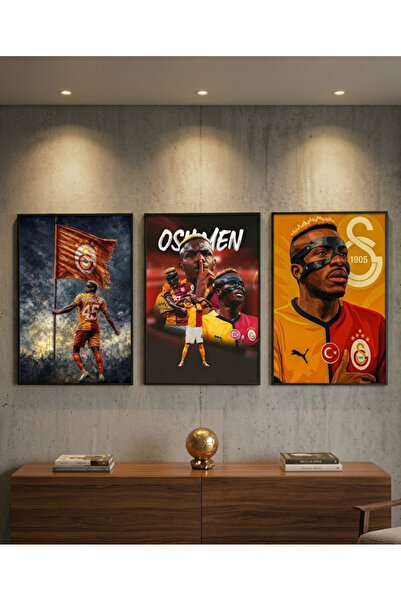 Hr Production Viktor Osimhen 3 Adet 21x30 Poster Hemde Forma Anahtarlık Hediy...