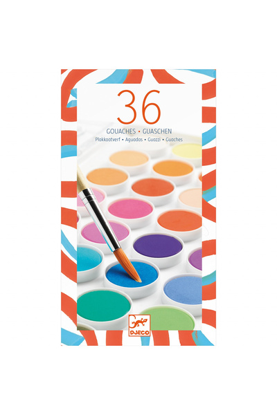 djeco Set de guașă cu 36 de culori