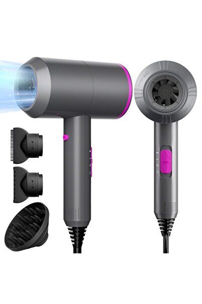 Arabest 2000W Professional Hair Dryer with Negative Ion Technology, 3 Heat 2 ...