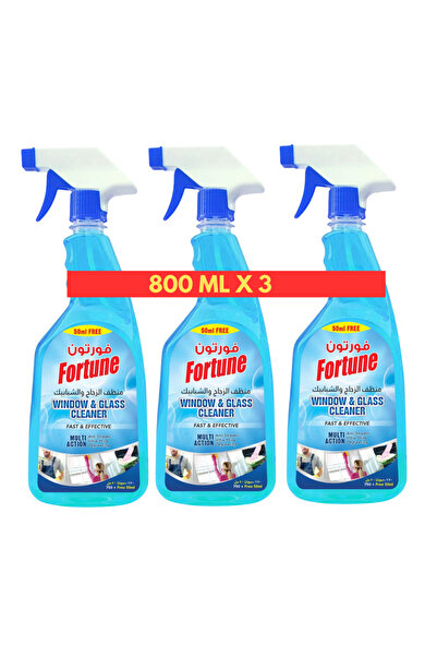 Fortune Window cleaner spray & Glass Cleaner Liquid spray for Home & Car 3 x 800ml offer combo pack