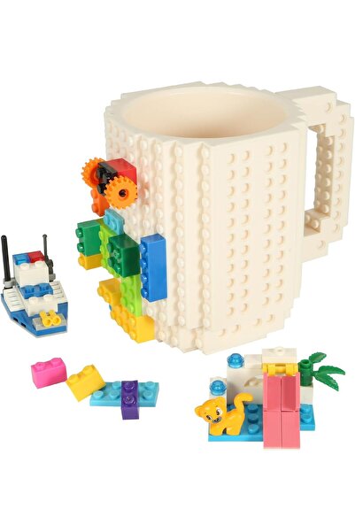 Arabest Build-on Brick Coffee Mug with Building Blocks, Creative DIY Cup for ...