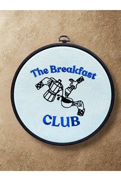 LİONYA DESİGN Tablou decorativ brodat The Breakfast Club - Ramă cu aspect de ...