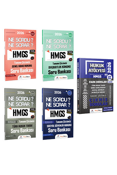 Dizgi Kitap 2026 Hukuk Atölyesi HMGS Fark Dersler Ne Sordu Ne Sorar Soru Bank...