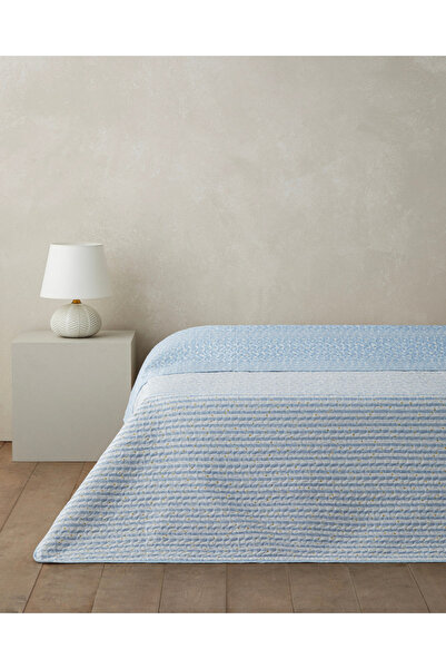English Home Daisy Kamila King Size Çok Amaçlı Örtü 220x240 cm Açık Mavi