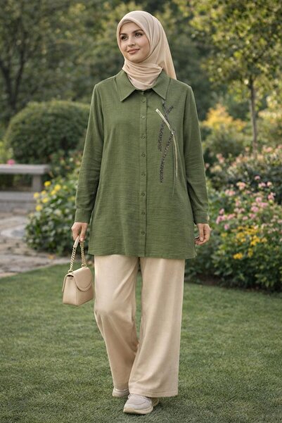 Alvina Муселинова туника с ризена яка 45770