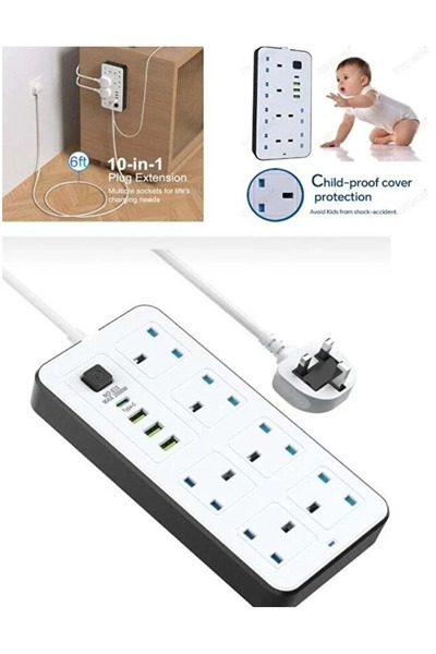 Generic Powermax 6 Anti-Static Extension Cord Electrical Wire 5 Meters