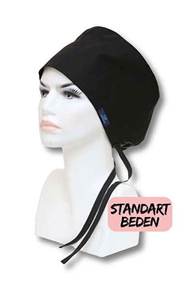 doktorbonem Standart Beden 3lü Siyah Bone Siyah Tek Renk Siyah Çıtır Siyah Takım Yıldızı Cerrahi Bone