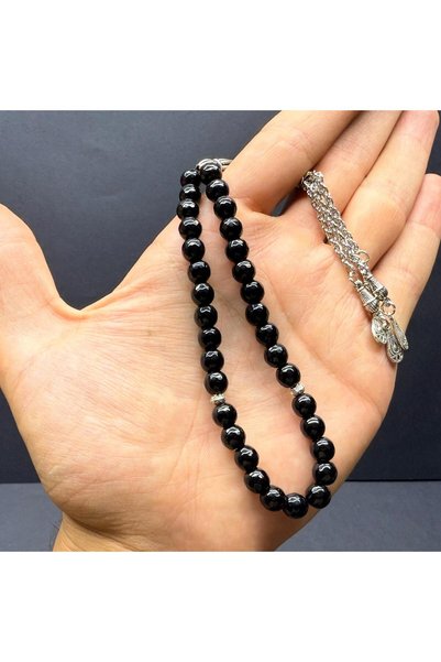 BEST PARTİ Best Special Wooden Boxed 33-Piece Onyx Stone Prayer Beads