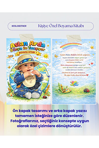 Kişiye Özel Boyama Kitabı - Mezuniyet Karikatürize 24 Sayfa