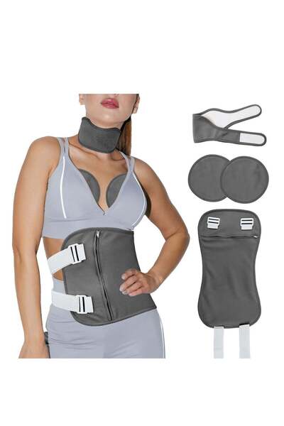Arabest Natural Cotton Castor Oil Pack Kit, Waist Neck Chest Wrap Set with Ad...