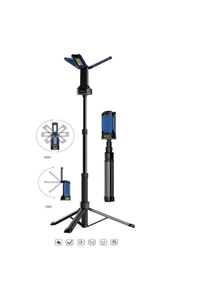 Genel Markalar RICO 013-RC0039 Tripodlu Şarjlı Led Çalışma Lambası