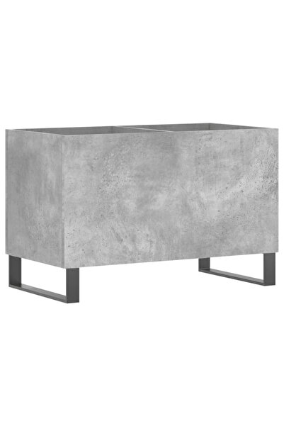 vidaxl Dulap pentru discuri, gri beton, 74,5x38x48 cm, lemn prelucrat