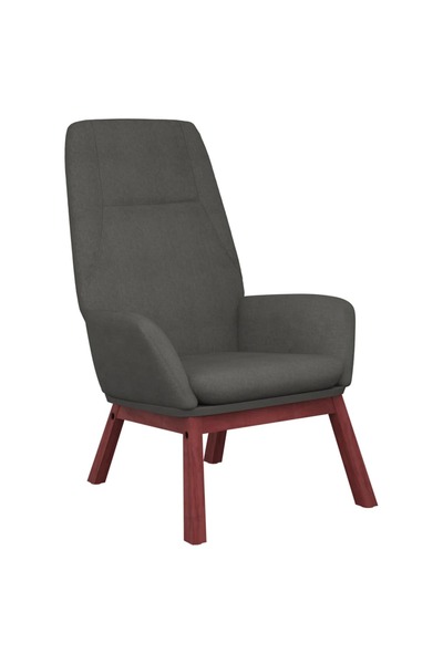 vidaxl Scaun de relaxare, gri închis, material textil