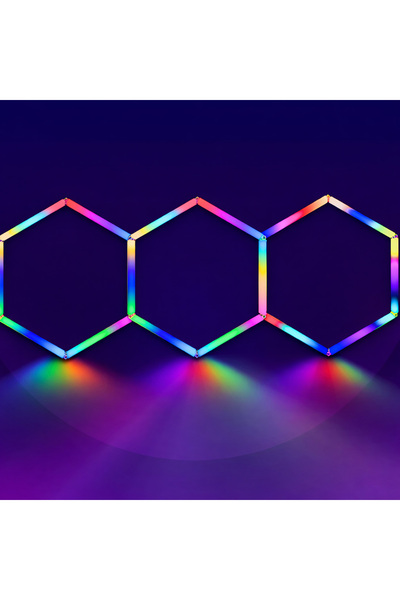 LightPlanet LED tip fagure hexagonal luminos RGB SMART 250cm X 100cm