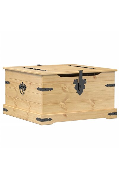 vidaxl "Corona" storage box, 78x78x45 cm, solid pine wood