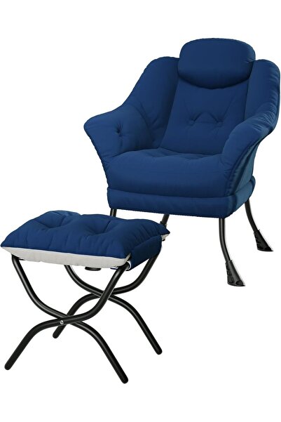 Garvee كرسي استرخاء مع مسند للقدمين، كرسي عصري مبطن، كرسي استرخاء مريح مع مسن...