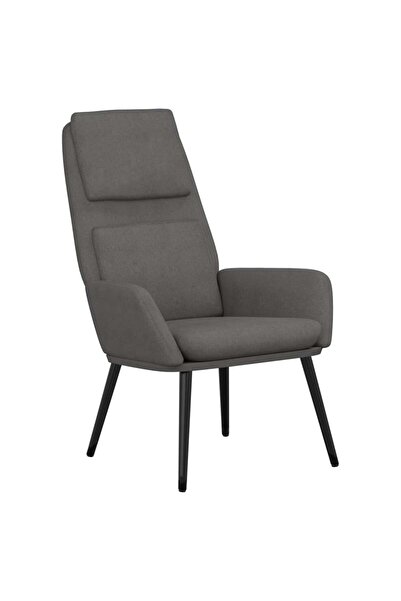 vidaxl Scaun de relaxare, gri deschis, material textil