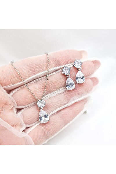 MYGRACE Bridal necklace and earrings set