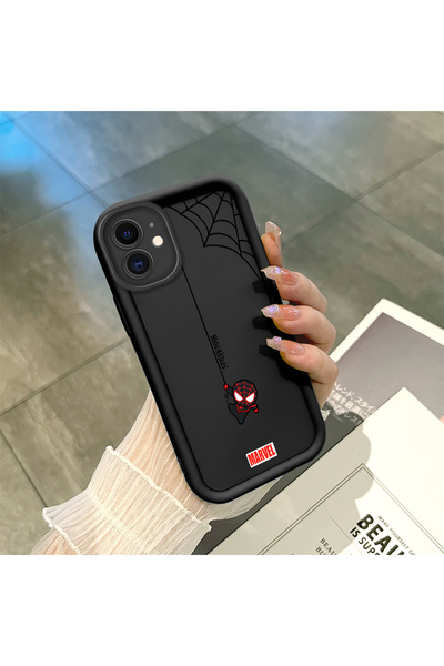 iPhone 11 Uyumlu Spiderman Desen Kamera Korumalı İnce Yumuşak Silikon Telefon Kılıfı