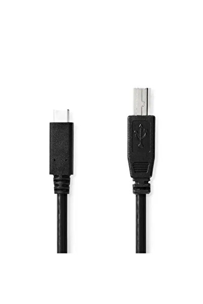 Nedis Printer cable CCGB60650BK20 USB-C 2.0 male - USB-B 2.0 male copper 2m b...