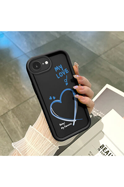 Hontinga iPhone 16E Compatible Heart Pattern Camera Protected Slim Soft Silic...