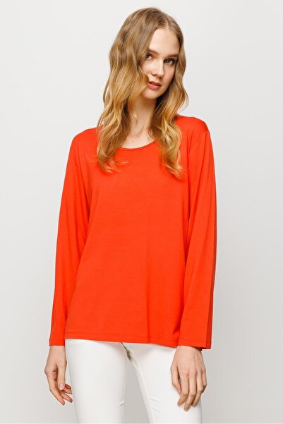 Desen Μινιμαλιστική Oversize Μακρυμάνικη Γυναικεία Μπλούζα με Στρογγυλή Λαιμό...