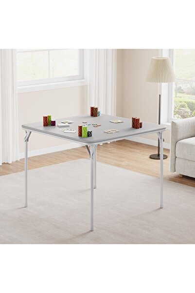 Garvee Folding Card Table, 38 Inch Portable Square Game Table with Collapsibl...