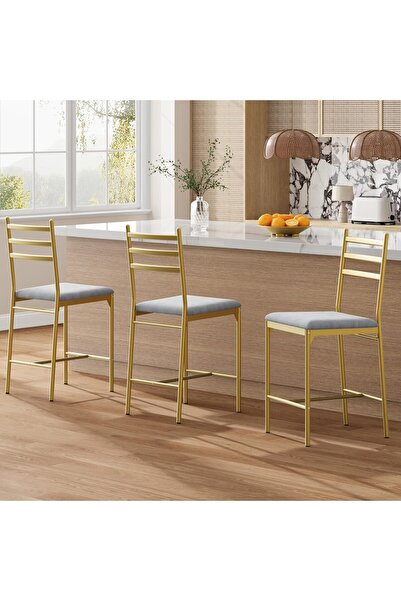 Garvee Luxury Islamic-Design Bar Stools Set of 2