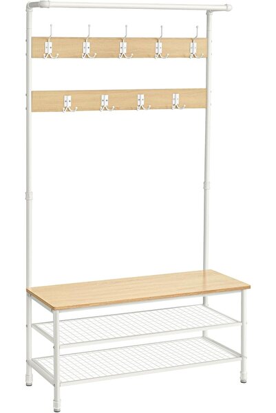 OEM Vasagle Coat Rack, Steel/PAL, White/, 100 x 41.5 x 182 cm