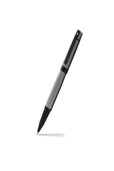 Sheaffer قلم 300 E9345 باللون الرمادي غير اللامع مع حواف سوداء مصقولة Rb
