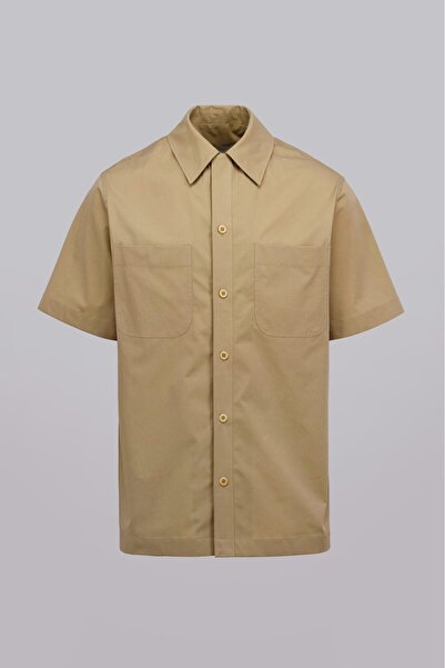 Braiconf Short-sleeved work shirt Beige