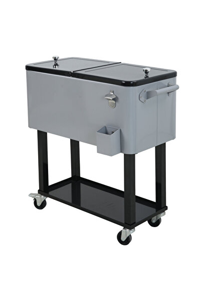 Maison Mex Garden/terrace juicer cart ZAGREB L.91 l.43 H.89 black/gray