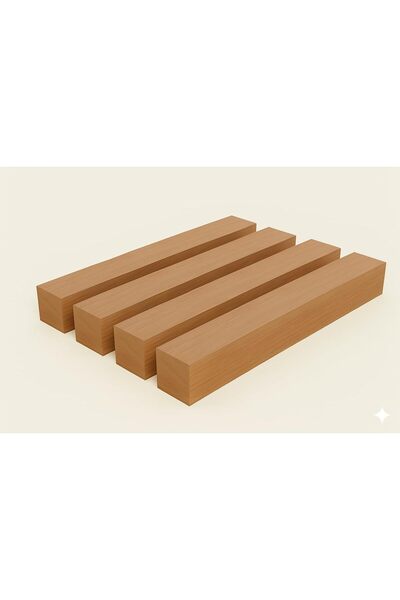 Generic WINGS - Pack of 4 Solid Hard Wood (Red Meranti), 40 mm Thickness x 40...
