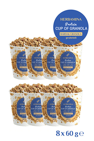 Herbamina 8'li Bardak Granola Proteinli