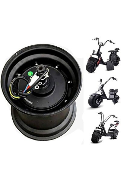 E-ANAMAG Motor electric pentru scuter, 1500 W, 60 V, Negru, 8 " Citycoco, Scu...